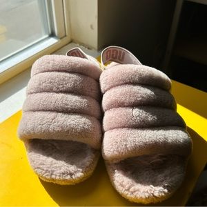 Rose Pink UGG slides